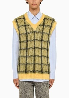 Marni Yellow/black knitted waistcoat