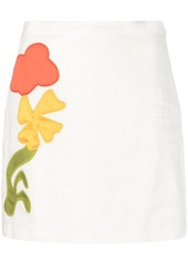 Marni motif-embroidered skirt