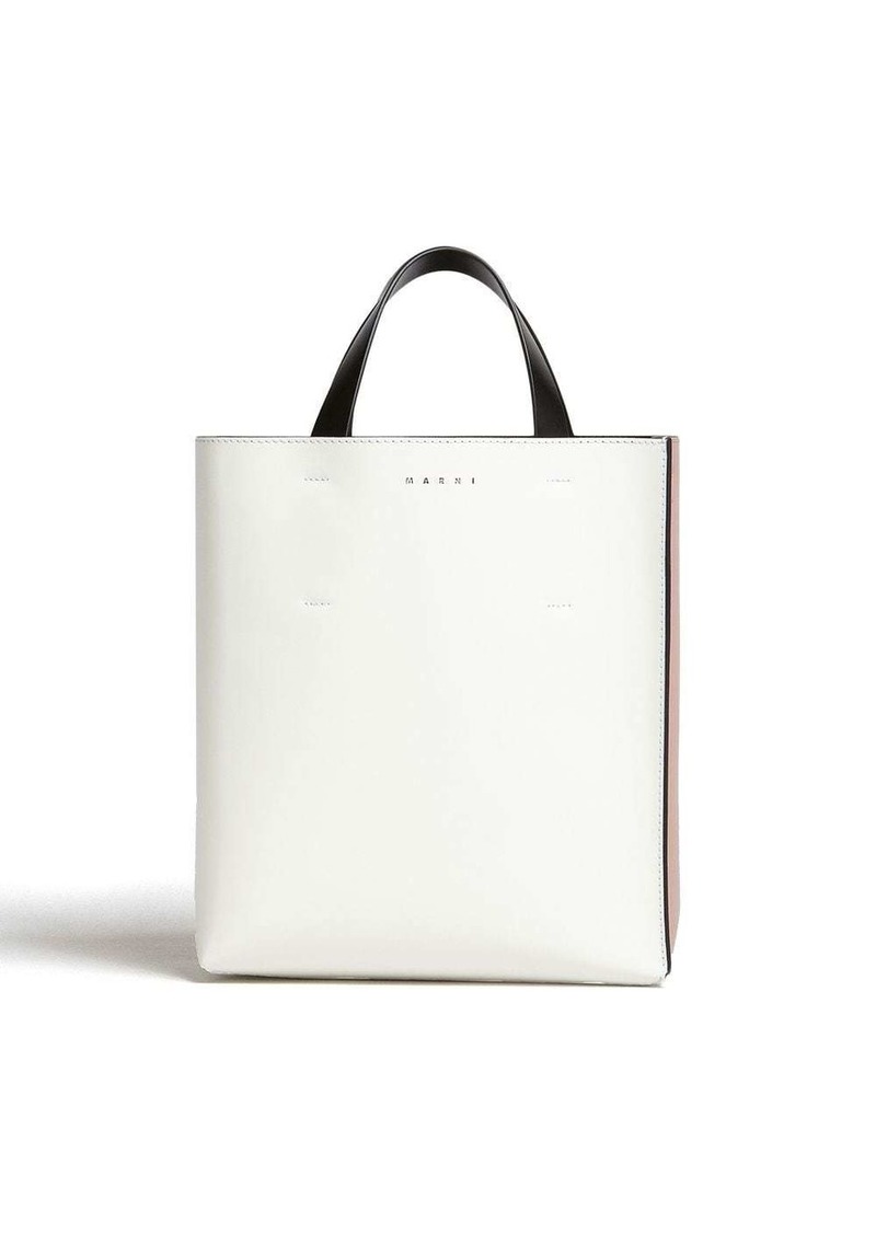 Marni Museo drawstring leather tote bag