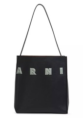 Marni Museo Logo Small Leather Hobo Bag