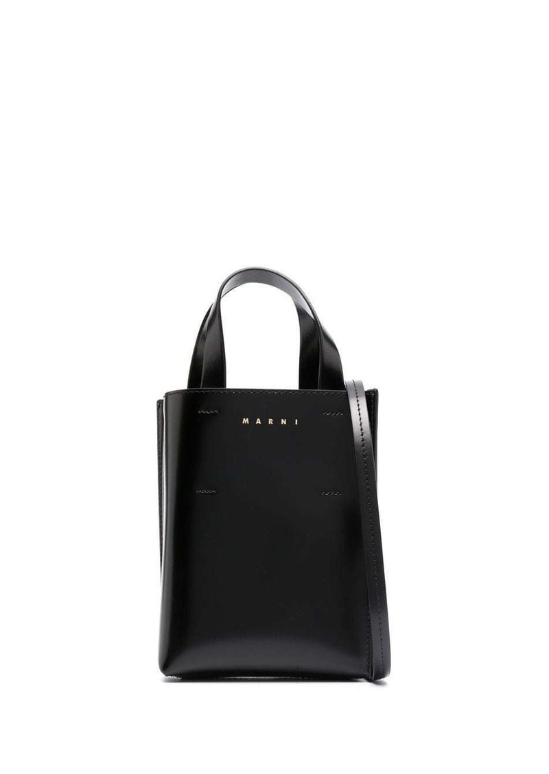 Marni Museo Nano leather tote bag