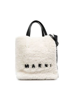 Marni Museo shearling tote bag