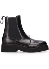 Marni New Forest Shiny Leather Chelsea Boots