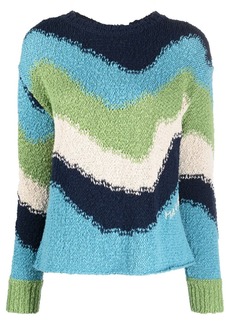 Marni patterned intarsia-knit jumper