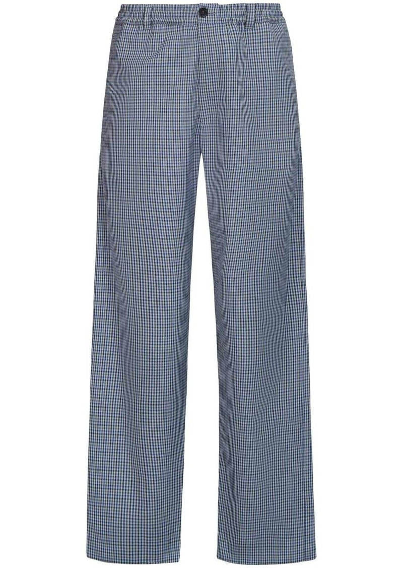 Marni checked wool trousers