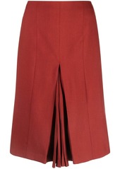 Marni pleat-detailing mid-length skirt
