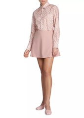 Marni Pleated A-Line Miniskirt