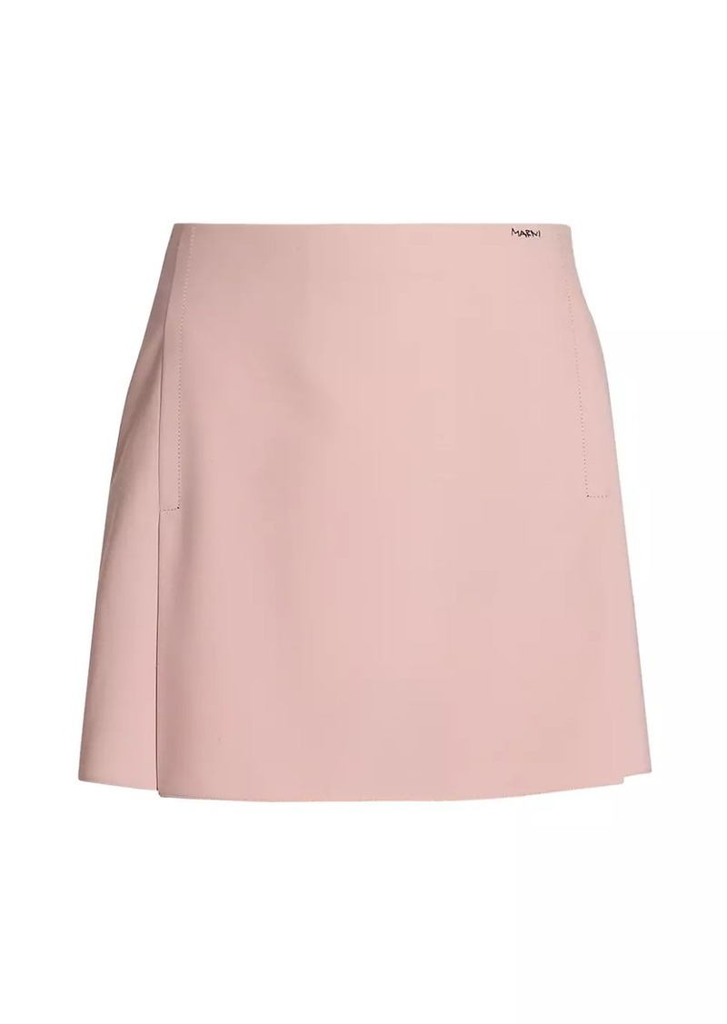 Marni Pleated A-Line Miniskirt