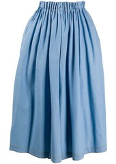 Marni high-waisted pleated midi skirt