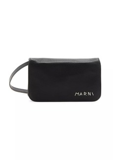 Marni Pochette Flap Leather Crossbody Bag