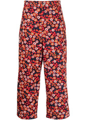 Marni Pop Garden-print cropped trousers