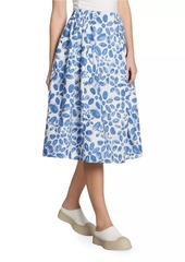 Marni Printed Cotton Midi-Skirt