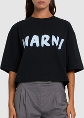 Marni Printed Logo Cotton Jersey T-shirt