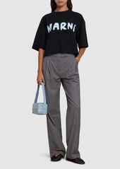 Marni Printed Logo Cotton Jersey T-shirt