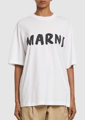 Marni Printed Logo Cotton Jersey T-shirt