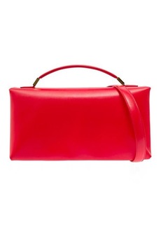 Marni 'Prisma' Red Handbag with Embossed Logo in Smooth Leather Woman