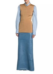 Marni Rib-Knit Long Sweater Vest