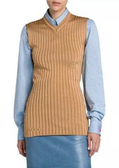 Marni Rib-Knit Long Sweater Vest