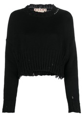 Marni distressed cropped jumper