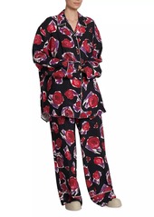 Marni Rose-Print Knit Trousers