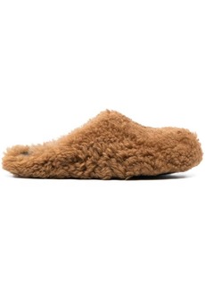 Marni round-toe shearling slippers