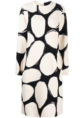Marni silk oval-print dress