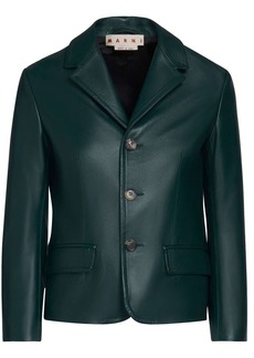 Marni single-breasted leather blazer