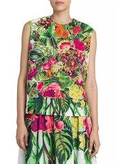 Marni Sleeveless Floral Crop Top