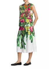 Marni Sleeveless Floral Crop Top