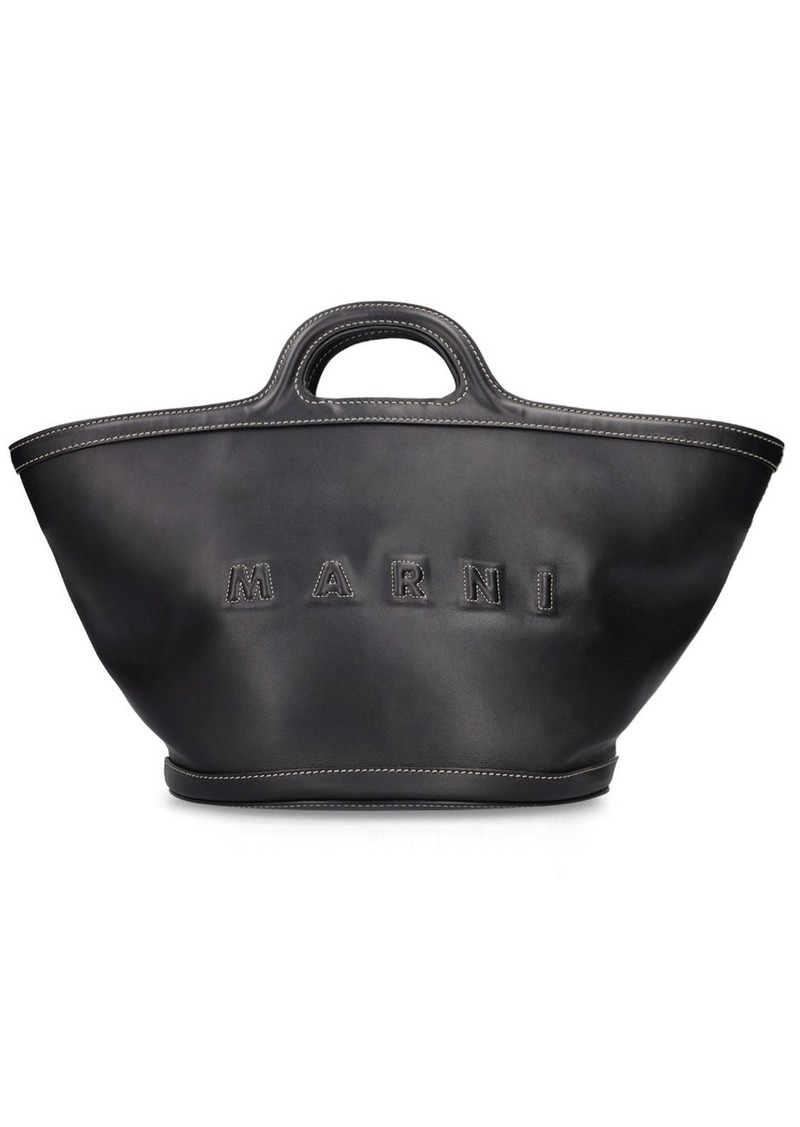 Marni Small Tropicalia Leather Top Handle Bag