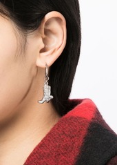 Marni statement-pendant brass earrings