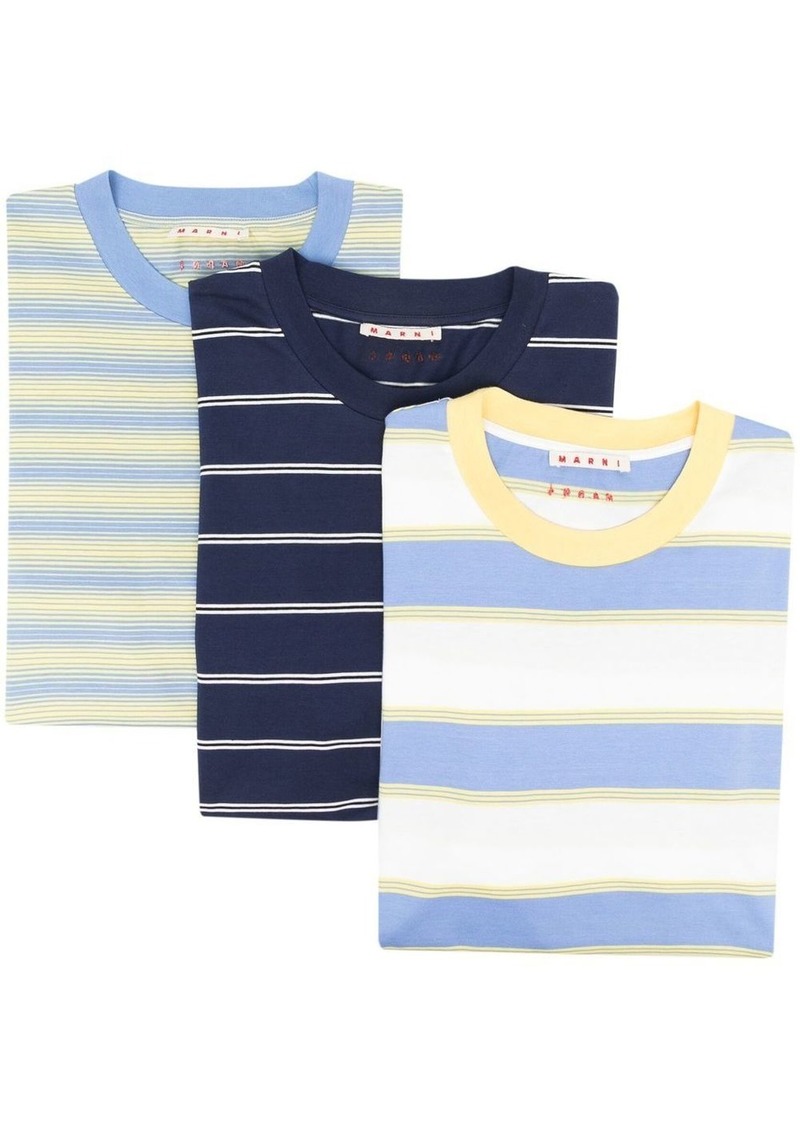 Marni stripe-print short-sleeved T-shirt