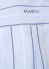 Marni Striped Cotton Poplin Oversize Shirt