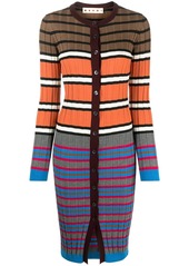 Marni striped knitted dress