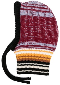 Marni striped ribbed-knit balaclava