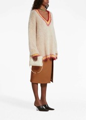 Marni striped mohair-blend jumper