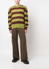 Marni striped mohair-blend jumper