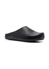 Marni textured-leather clog slippers