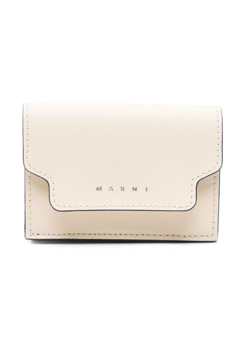 Marni tri-fold leather wallet