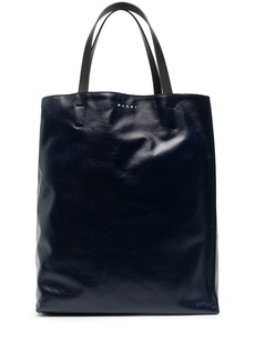 Marni two-tone leather tote bag