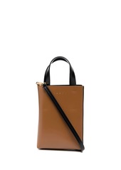 Marni two-tone leather tote bag