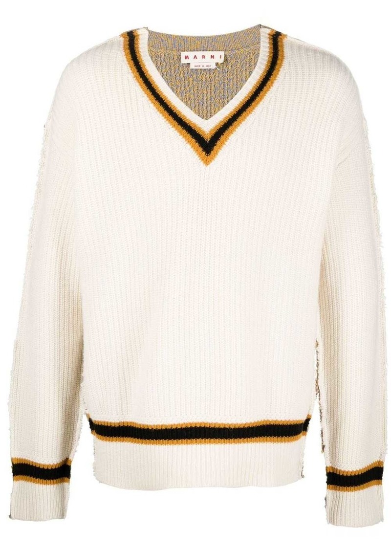 Marni V-neck knitted jumper
