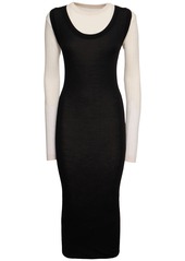 Marni Wool Contrast Midi Dress