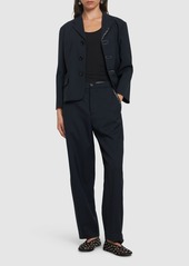 Marni Wool High Rise Straight Pants