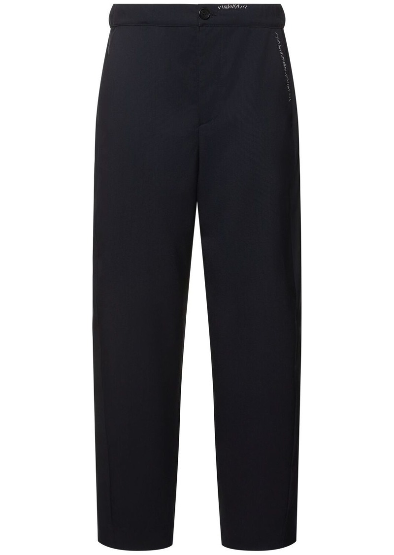 Marni Wool High Rise Straight Pants