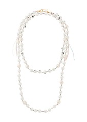 Marni wrap-around pearl string necklace