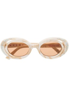 Marni Zyon Canyon oval-frame sunglasses