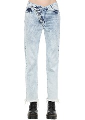 Marques' Almeida Cotton Denim Jeans W/ Overlapping Waist