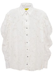 Marques' Almeida Cotton Macramé Puff Sleeve Shirt