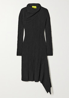 Marques' Almeida Draped Ribbed Recycled Cotton Dress